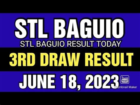 stl baguio result today